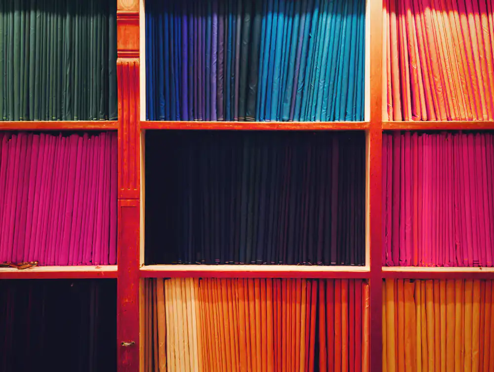 Neatly organized shelves filled with colorful modern board games